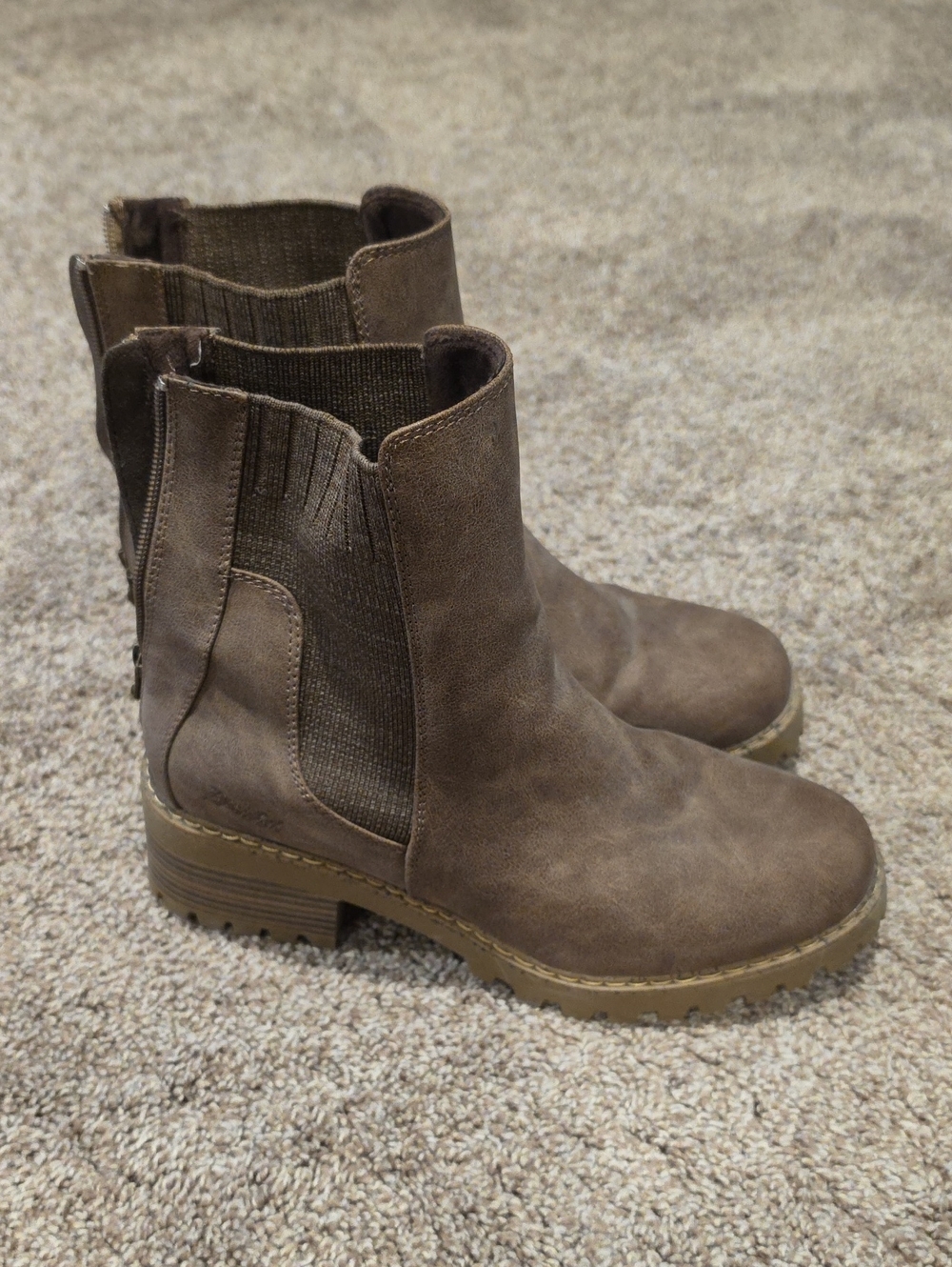 Brown Chelsea Ankle Boots - Women's Casual Booties